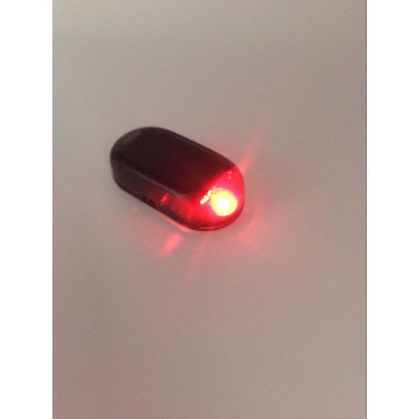 Power billarm LED-lampa Stöldskyddslampor Blinkande säkerhetslampa (röd)