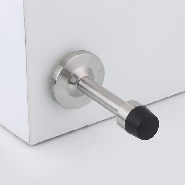 75-150 mm Dørstopper Vægmonteret Anti-kollision Gummi To Installationsmetoder Stansefri Dørstopper 150mm