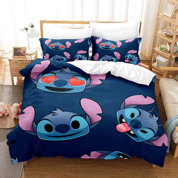 25 nya Stitch tredelade sängkläder hemtextilier täcke örngott 135*200