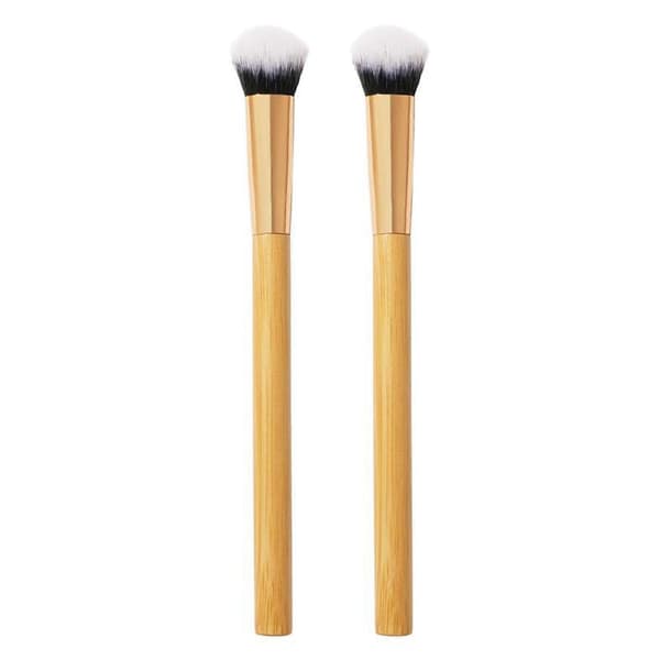 Professionell Concealer Makeupborste, Mjuk Borst Ögonborste Sminkverktyg 2pcs