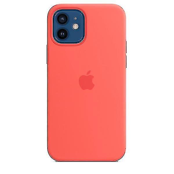 Silikonetui med Magsafe til Iphone 12 12 Pro Pink Citrus