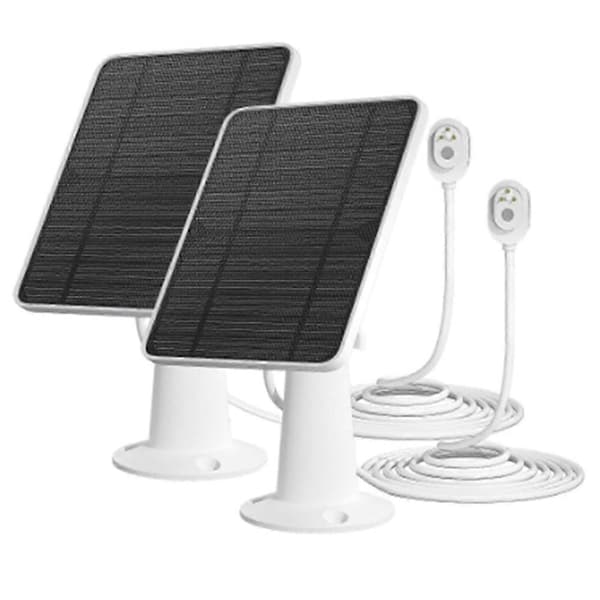 Solpaneloplader til Arlo Pro 4 Ultra 2 Pro 3 Pro 5S IP65 Vandtæt med USB-kabel Vægmontering