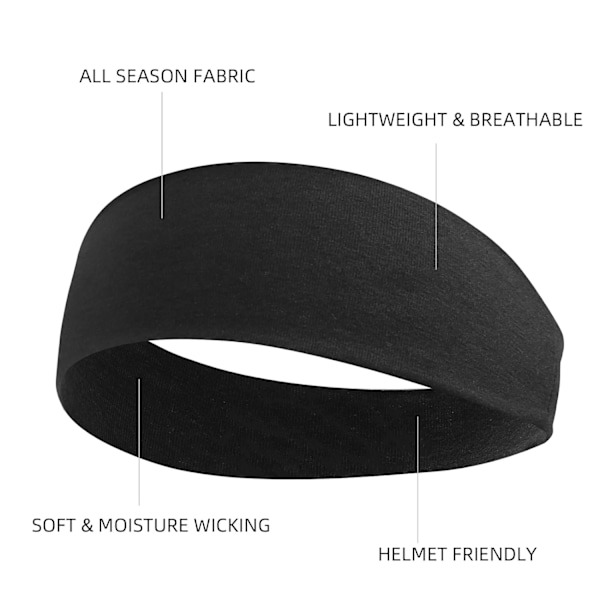 Hårband för Kvinnor 16-pack Elastiska Hårband för Kvinnor Hår Halksäkra Mjuka Tyg Sweatband Yoga Löpning Sport Hårtillbehör FASHION NEEDED