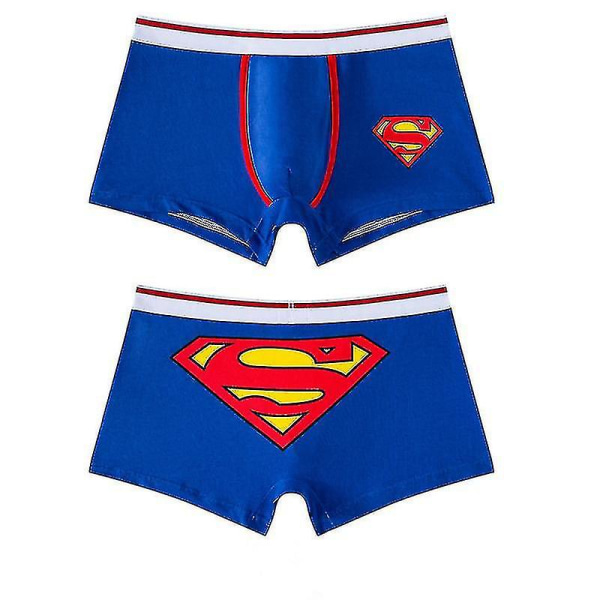 Clark Kent Kal-el Cosplay Underbukser Boxershorts Mand Bomuld Mand Trusser Åndbar Sjov Herre Undertøj 1 M-Superhero