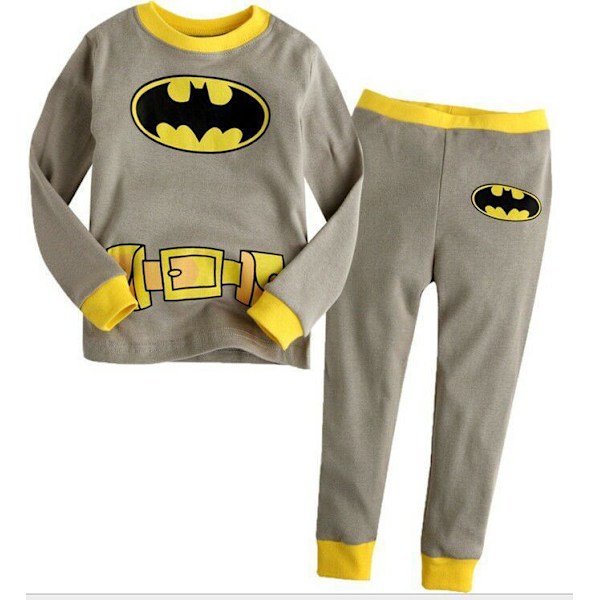 Bomulls Pyjamas för Pojkar Långärmad Barn Tecknad Set Baby Hemmakläder Spiderman Captain America 23 95cm