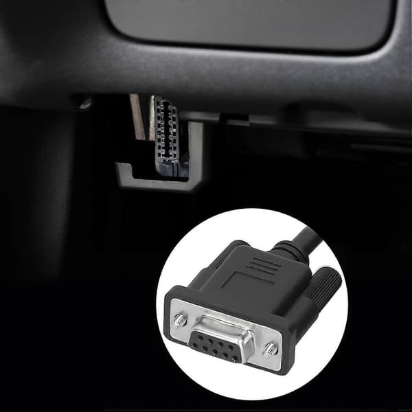 EVGATSAUTO 16-bens ABS automatisk diagnostisk kabel 16-bens OBD2 til RS232 DB9 bil diagnostisk interface adapter forlængerkabelstik