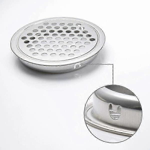 20 stk. rund ventilationsrist i rustfrit stål, ventilationsristdæksel, cirkel til skab, udstødningsluftventilation, udstødningsrist til sæt