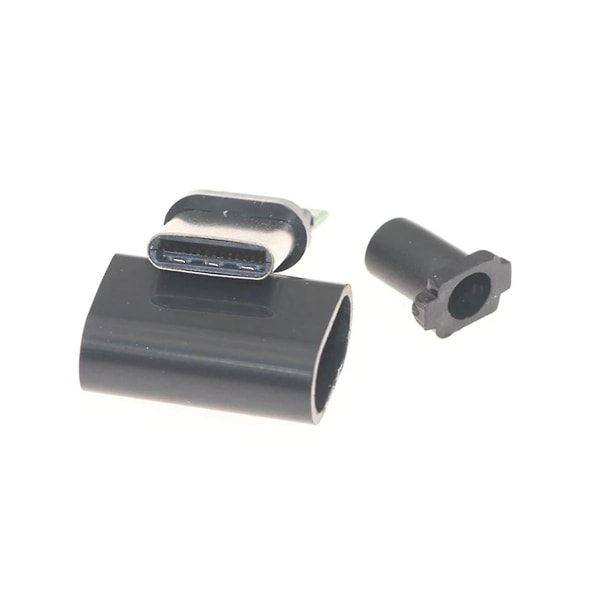 10st Typ C Usb3.1 3A snabbladdning USB -kontakter Hane Jack Svetsplugg Elektriska terminaler Svetsning Black