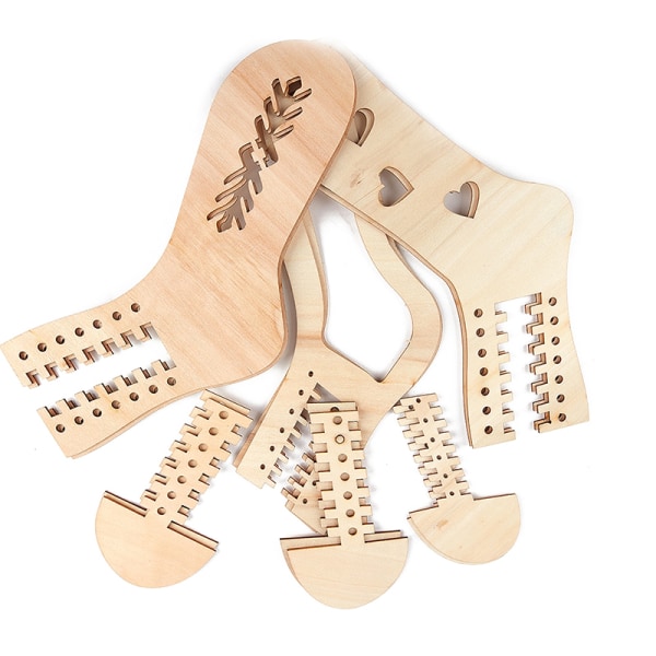 st/ set trästrumpa Blocker Bårar Sock Display Hand K A