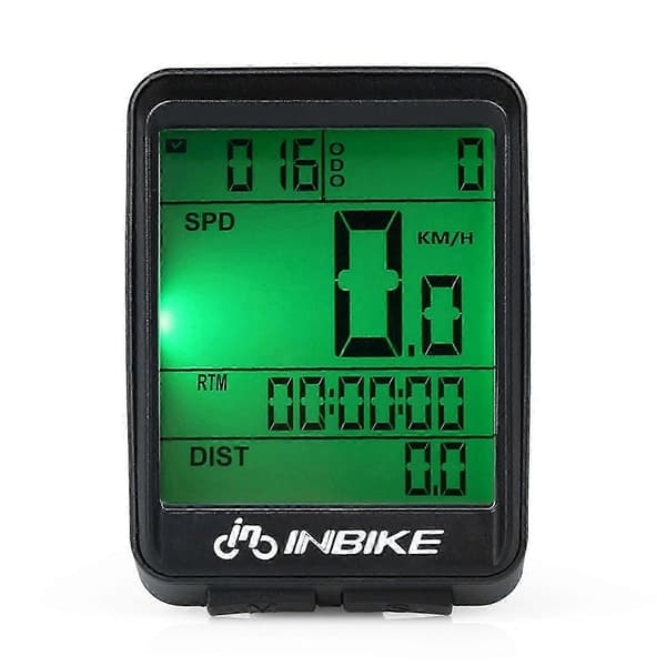 Vandtæt Trådløs Cykelcomputer - LCD Speedometer til Cykling med Regntæt Design og Multifunktion
