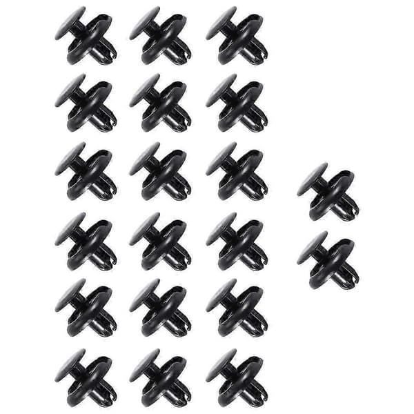 20 stk. låse-trykkskrue-pinner for møbelmontering og DIY-prosjekter Black