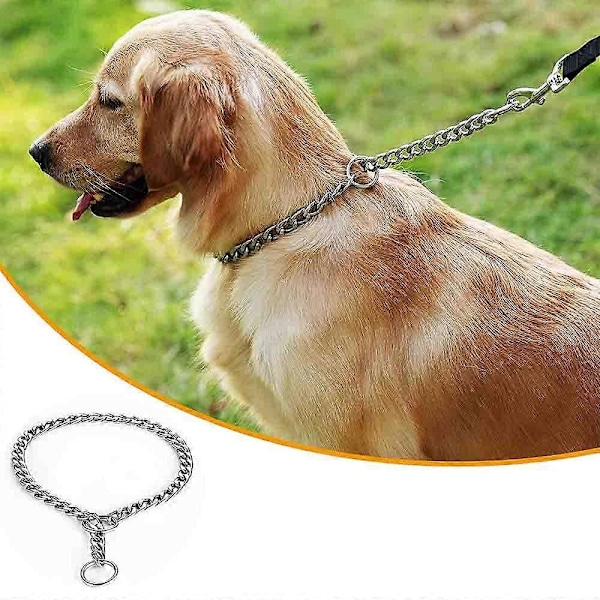 Vahvat metalliset koiraketjupannat / rautainen vetämistä estävä lemmikkipannan ketju 50cm