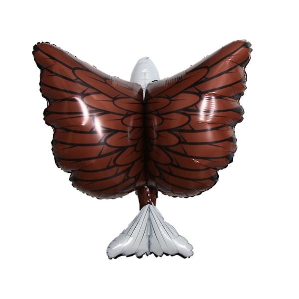 2 stk gigantisk oppblåsbar ørn-dyrfestdekorasjonsballong 33-tommers realistisk amerikansk flaggermus Eagle Blowup Eagle-ballong (inkludert pumpe)