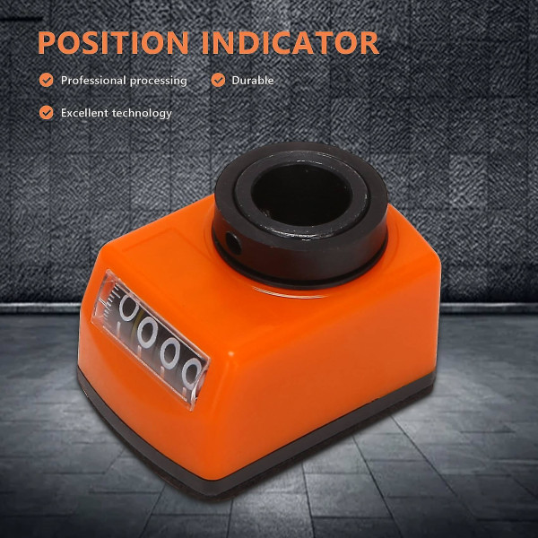 1 stk 14 mm positionsindikator tæller 4-cifret positionsdisplay Digital positionsindikator Maskine til