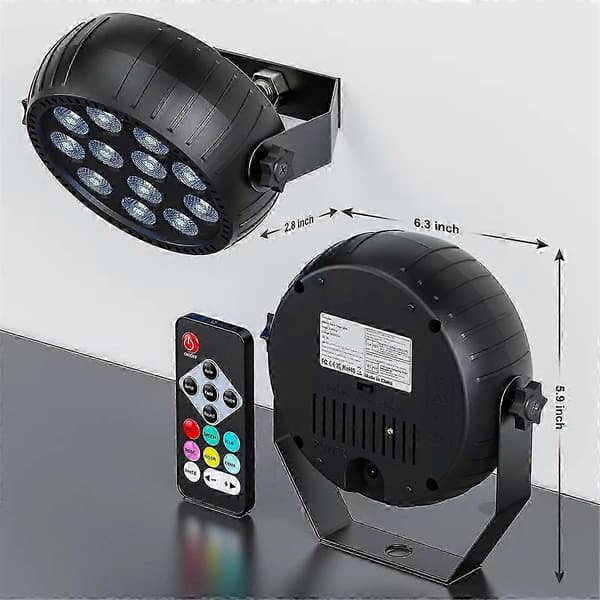 Strobelys jul, Strobelys fjernkontroll RGB 10W Trådløst LED Strobelys for scene dans bryllupsutgave 0,5 5