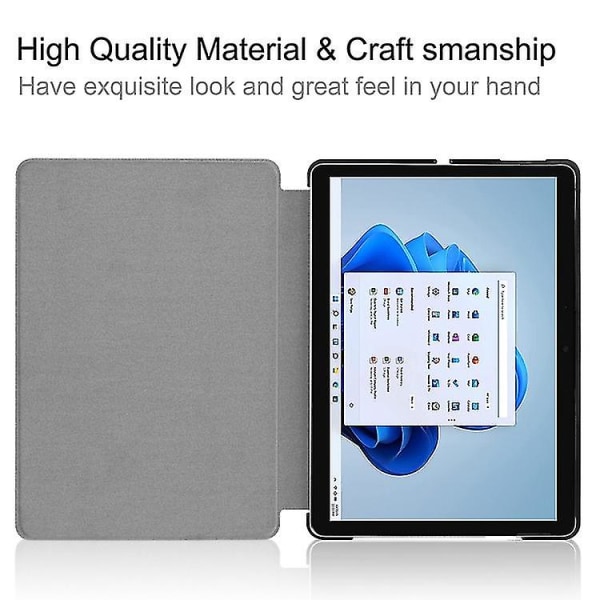 Microsoft Surface Pro 8 Solid Color -sähköpuristettuun vaakasuoraan käännettävälle tabletin nahkakotelolle case