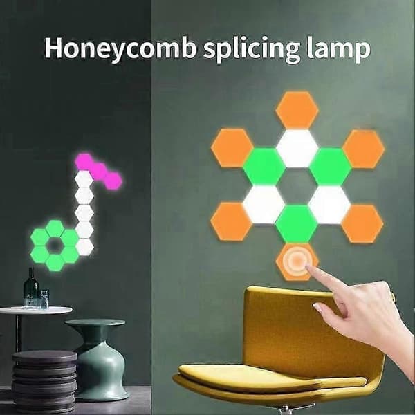 6 stk. Autisme Tap-tap Sensoriske LED-lys til visuelle sensoriske søgere