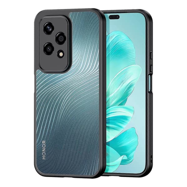 Stöttåligt telefonfodral för Honor 200, 200 Pro, 200 Lite Black Honor 200 Lite