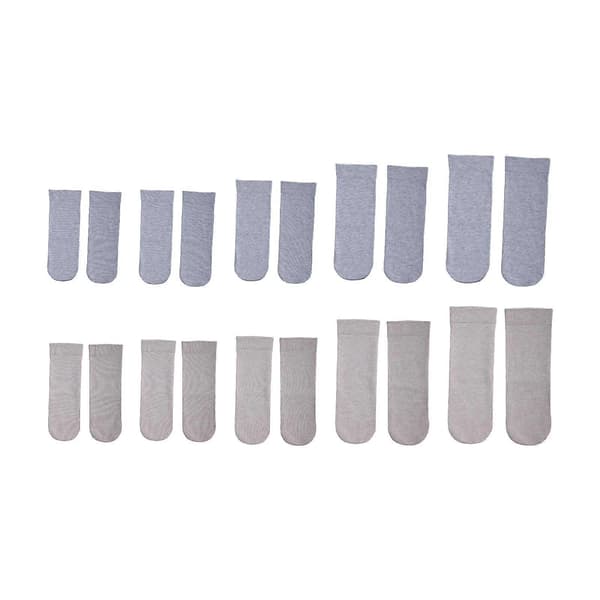 2 stk. amputasjonsstrømper Elastisk beskyttelseshylse Myke, fortykkede protesestrømper Light Gray 30cm