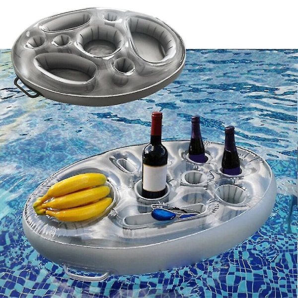 8-hullers pool-float-drikkeholder, tilbehør til voksenbadekar
