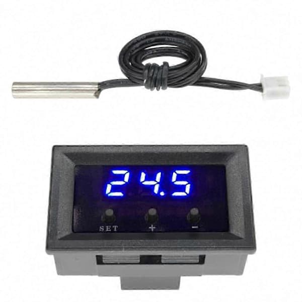 W1209 DC 12V Digital Termostat Temperaturregulator Termoregulator Inkubator NTC Sensor Switch Modul A Green