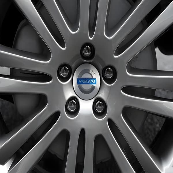 4-pak Volvo centerkapsler – hjulnavsemblem 56 mm Silver,Blå