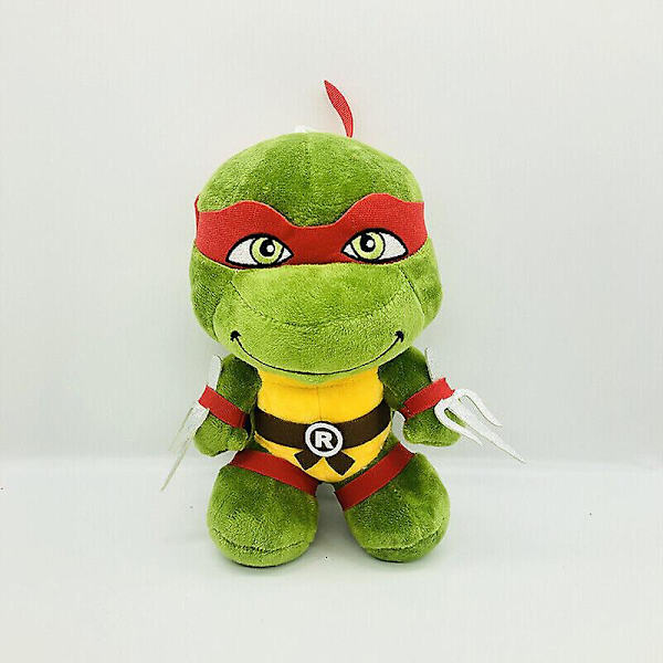 25 cm Teenage Mutant Ninja Turtles Tmnt Leo Raph mjuk plyschdocka leksak Red