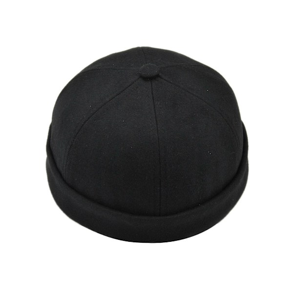 Retro Eaves Flange Landlord Hat Svart