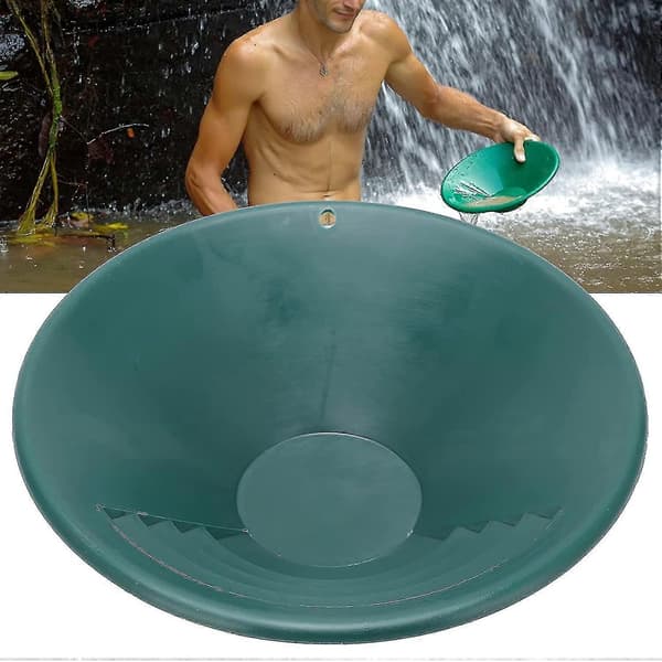 26 cm gullpanne, gullvaskesett, ABS gullsorteringsklassifiseringsvaskesiktbretttilbehør