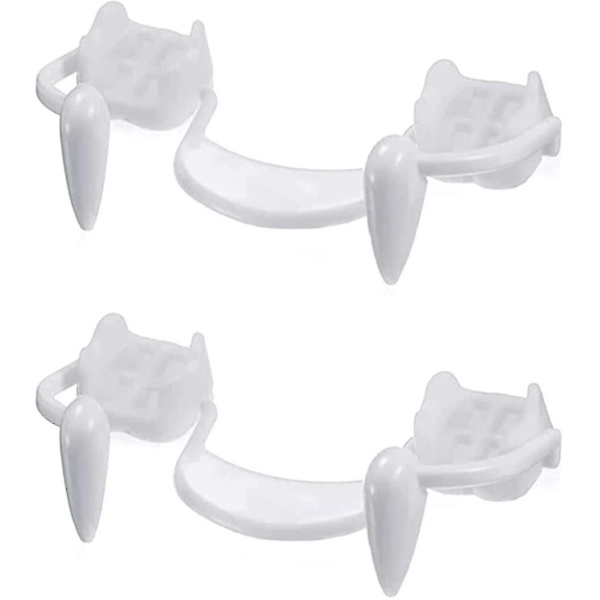 4 stycken utdragbara vampyrtänder Kit Teleskopiska tänder Fångar Tandställning Falska Proteser Med Halloween Party Fångar (3 st Normal), Halloween Ornament, Hallo