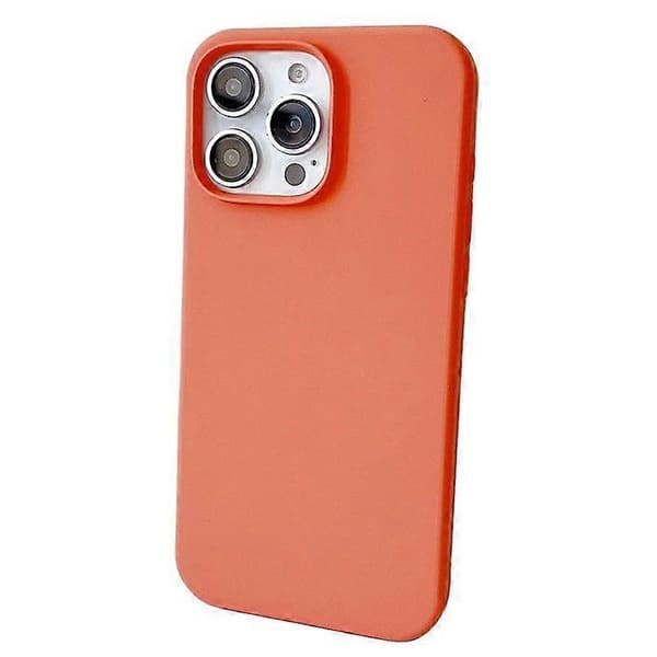 Silikondeksel til iPhone 16 Pro Max, støtsikkert beskyttelsesdeksel Orange