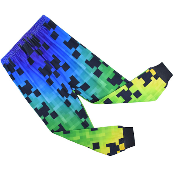 Minecraft-Min Värld Stora Barn Långärmad Hemmakläder Tröja + Byxor Set style1 120