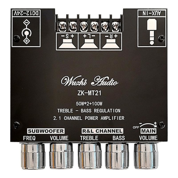 Mt21 2.1 Bluetooth 5.0 Subwoofer Amplifier Board Audio Stereo Amplifier Module