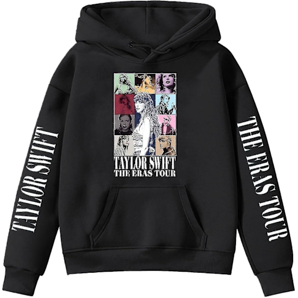 Pige Hoodies 1989 Casual Taylor Sweatshirt Børn Drenge Swifts Trøje Hoodie Koncert Outfit Til 4-14 År-www 12 til 13 År 12 to 13 Years 03 black