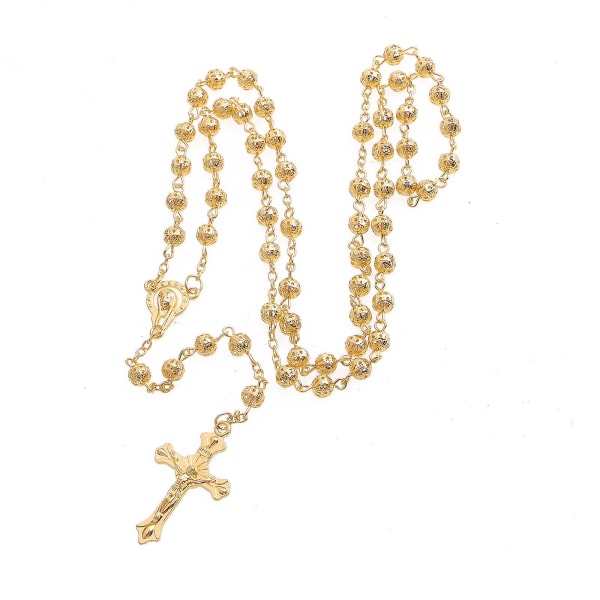 Unik Kristus til kors krucifiks vedhæng halskæde til mænd kvinder religiøs gave Gold-color