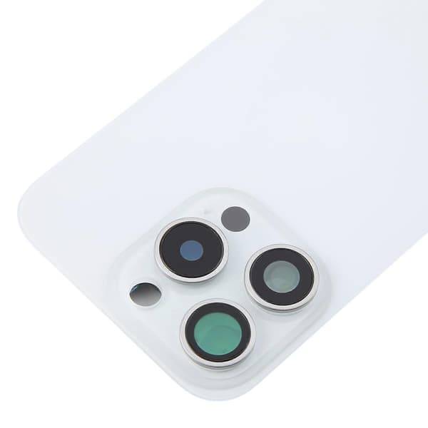 Original glas batteri bagcover til iPhone 16 Pro White