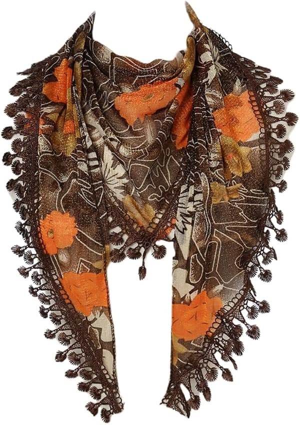 1 stk skjerf for kvinner, lett dusk, store sjal