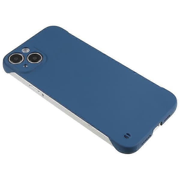 Kompatibel med iPhone 15 Plus-deksel Rammeløst Hardt PC-telefondeksel med hudfølelse Azure