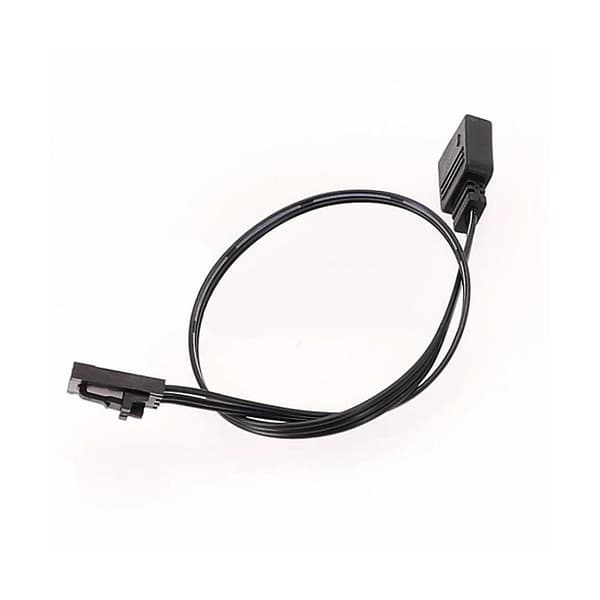 Til 4-bens RGB til standard ARGB 3-bens 5V adapterstik RGB-kabel 25 cm Black