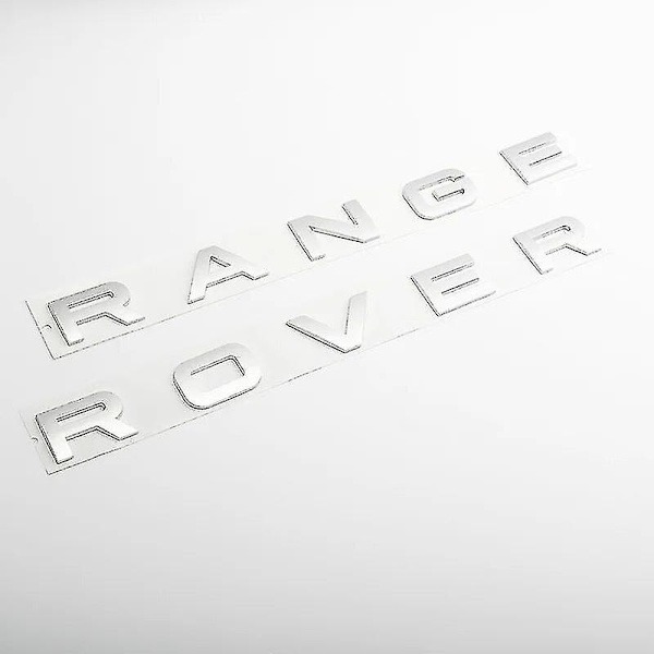 3d Abs Logo Range Rover Kirjaimet Embleemi Tarra Auton Etu Maski Merkki Range Rover Sport Evoque L322 L320 L406 P38 Tarvikkeet Matt Silver RR