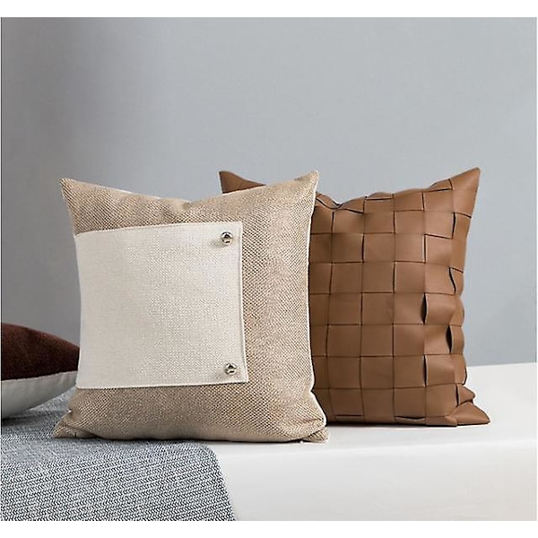 Flettet skinnpute skinnpute modell stue sofa (stil 3)