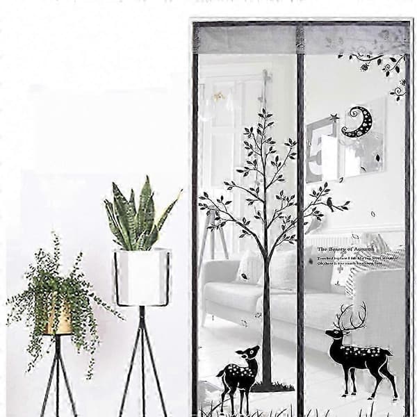 Magnetisk fluenetdør, 100 x 210 cm, insektnet til dørbeskyttelse