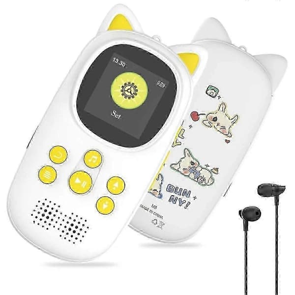 32 GB Bluetooth MP3-spiller for barn, bærbar HD-høyttaler, stemmeopptaker, skritteller