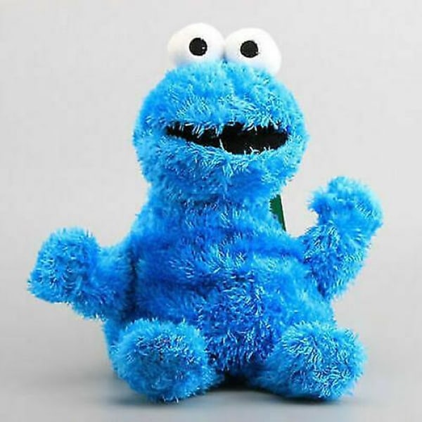 Sesame Street Plyschdocka Uppstoppad djurryggsäck Cookie Monster.-1-9q blue
