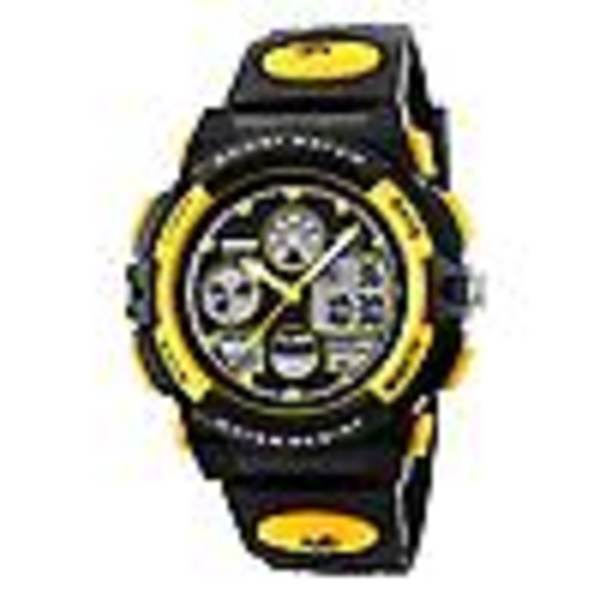 Lysande multifunktionell vattentät elektronisk watch för barn Watch yellow