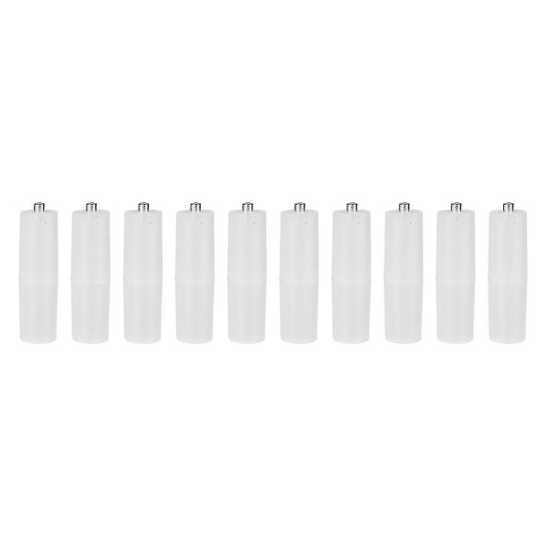 10 st Aaa till Aa storlek Cell batteriomvandlare Adapter Batterier Hållare Case Switcher Transparent