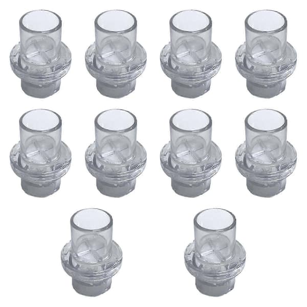 10 stk. CPR-maske udskiftning engangsventil til hjemmet 4x3cm White