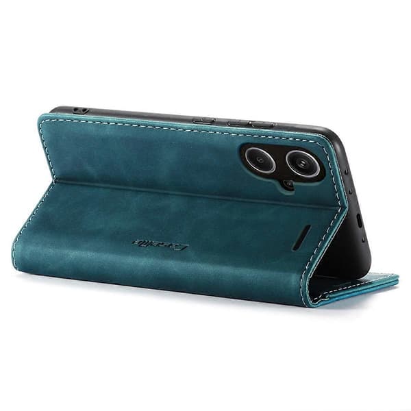Plånboksfodral i Läder med Ställ för Xiaomi Redmi Note 13 Pro+ 5G Blue