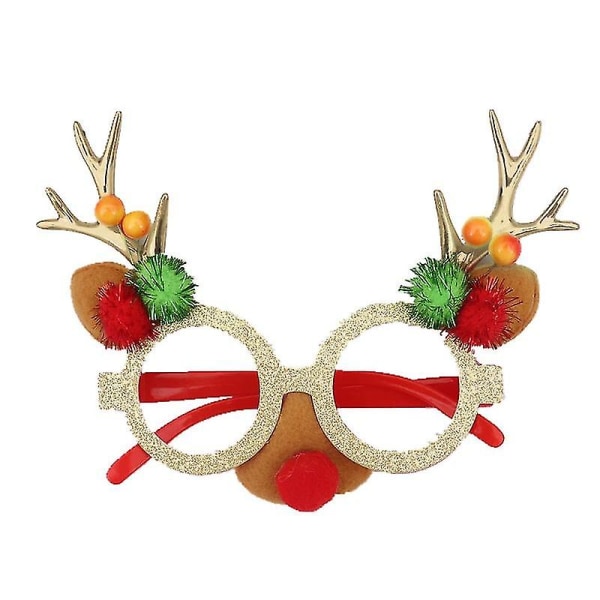 2kpl Muoti joululasit 2023 juhlalasten silmälasit joulupukin kodin koristeet joulupuu A3