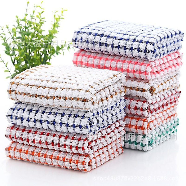 10-pack frottéhanddukar (28 x 40 cm) – supermjuk ringspunnad kammad bomull